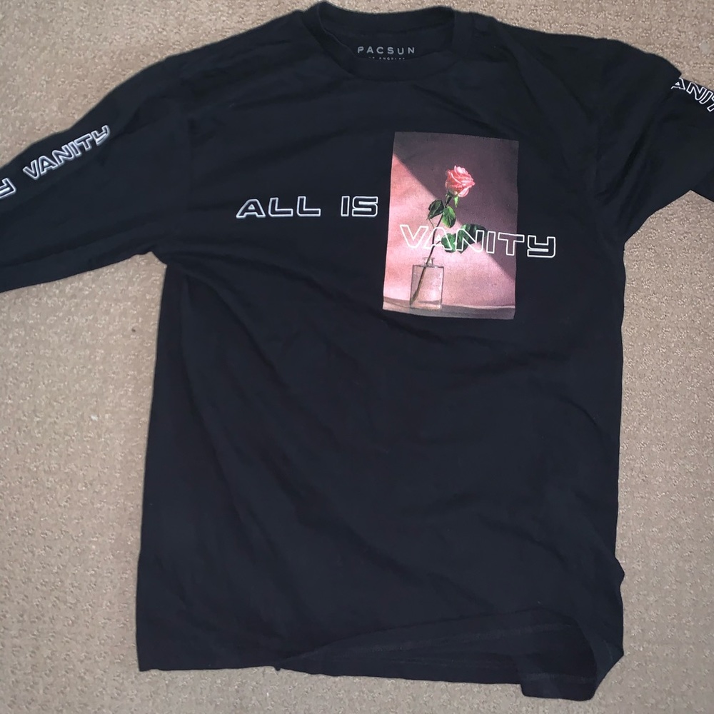 “All is vanity” pacsun long sleeve t-shirt